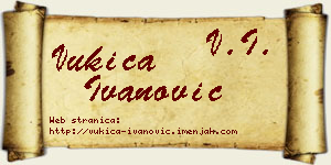 Vukica Ivanović vizit kartica